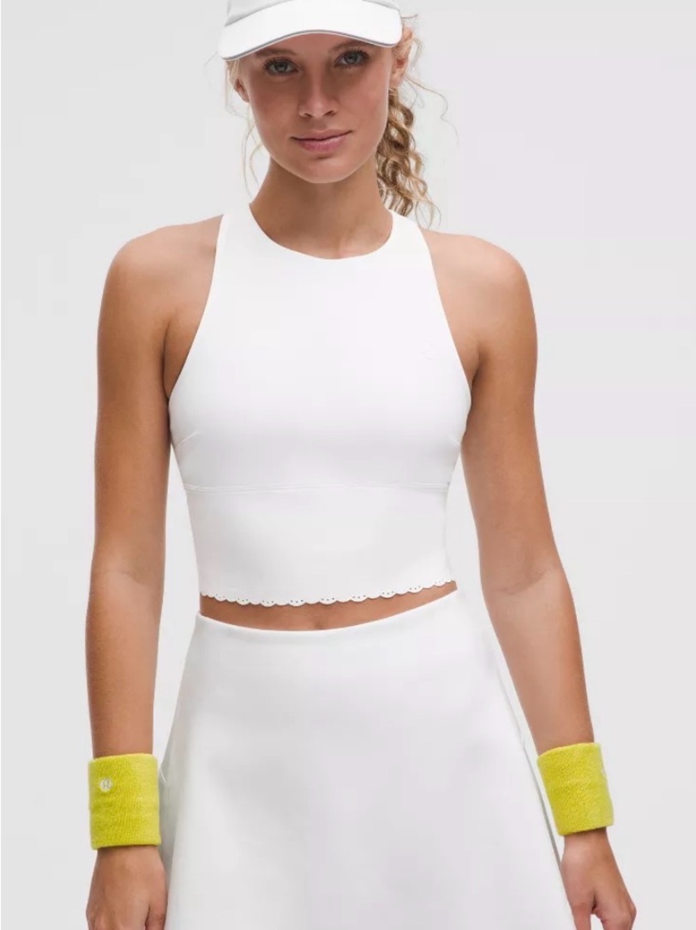 Lululemon Scallop-Hem High-Neck Tennis Tank Top Sz XS B139